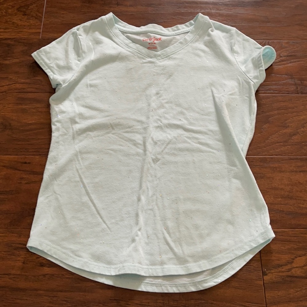 Cat & Jack - Girls Light Blue Sparkly T-Shirt